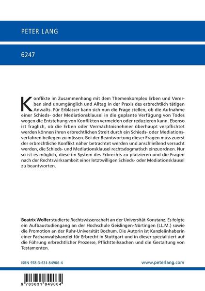 Produktbild: Schieds- und Mediationsklauseln in Verf&uuml;gungen von Todes wegen