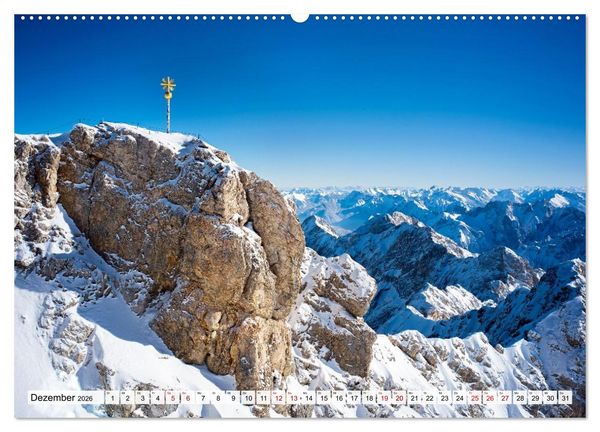 Produktbild: Garmisch-Partenkirchen mit Zugspitze und Eibsee (Wandkalender 2026 DIN A2 quer), CALVENDO Monatskalender