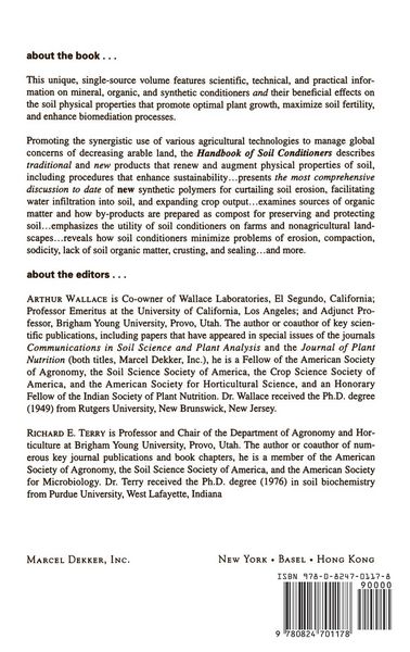 Produktbild: Handbook of Soil Conditioners