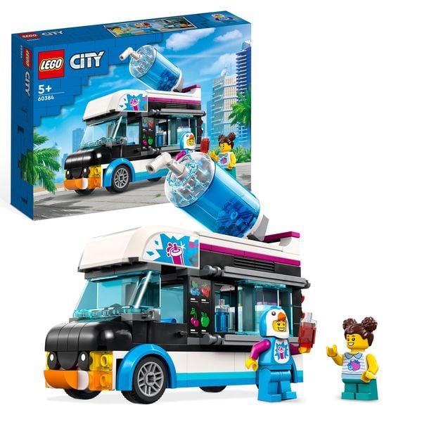 LEGO City 60384 Slush-Eiswagen Set, Fahrzeug-Spielzeug für Kinder