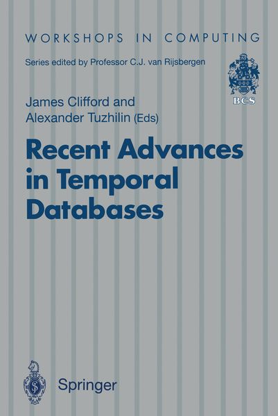 Produktbild: Recent Advances in Temporal Databases