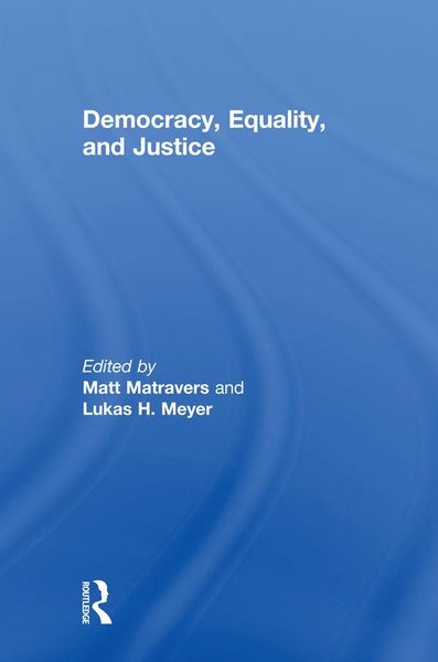 Produktbild: Democracy, Equality, and Justice