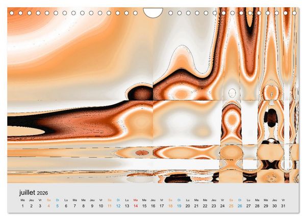 Produktbild: Couleurs et abstraction (Calendrier mural 2026 DIN A4 vertical), CALVENDO calendrier mensuel