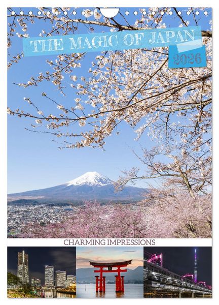 Produktbild: THE MAGIC OF JAPAN Charming impressions (Wall Calendar 2026 DIN A4 portrait), CALVENDO 12 Month Wall Calendar
