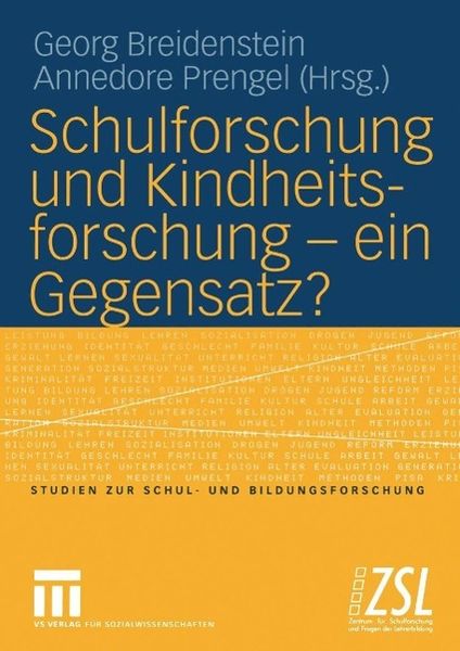 Produktbild: Schulforschung und Kindheitsforschung - ein Gegensatz?