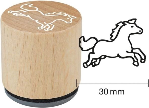 Produktbild: COLOP Woodies Holzstempel Set Bauernhoftiere, mit 12 Motiven, Abdruckgr&ouml;&szlig;e: &Oslash; 29 mm, eckig