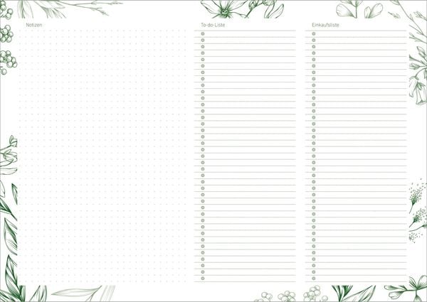 Produktbild: Schreibunterlage Design mit Wochenplan