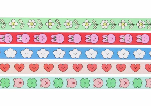 Produktbild: Tape Set Chingu , 5 Stk, 1,5 cm x 10 m
