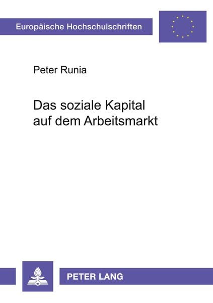 Produktbild: Das soziale Kapital auf dem Arbeitsmarkt