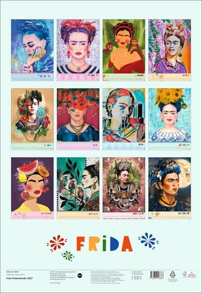 Produktbild: Frida Posterkalender 2027