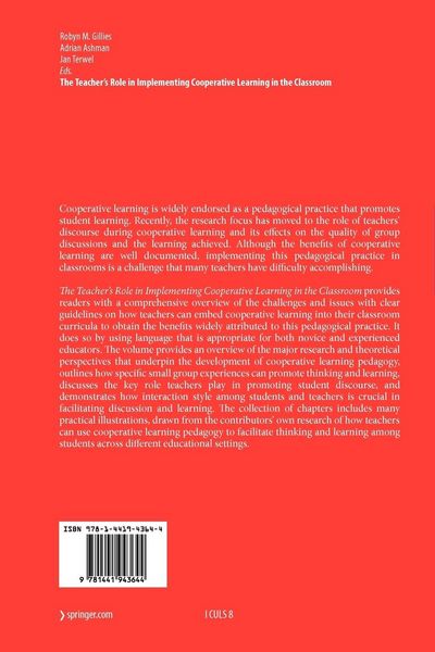 Produktbild: The Teacher's Role in Implementing Cooperative Learning in the Classroom