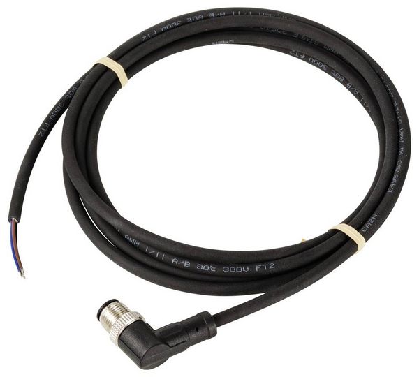 Produktbild: TRU COMPONENTS TC-12833116 Sensor-/Aktor-Anschlussleitung M12 Stecker, gewinkelt 10 m Polzahl Sensoren: 3 1 St.
