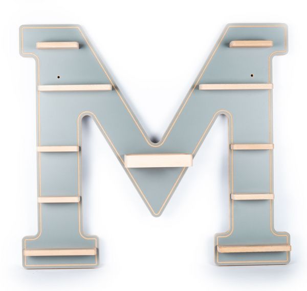 Wandregal 'Buchstabe M' für Toniebox