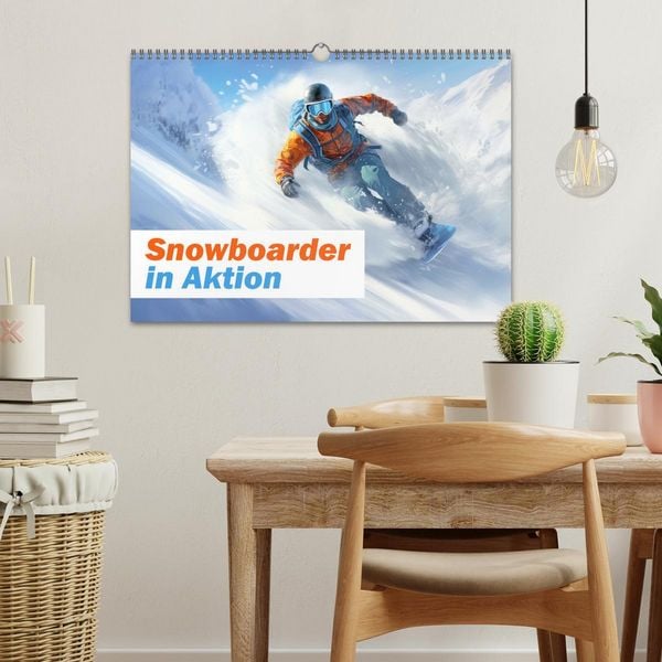 Produktbild: Snowboarder in Aktion (Wandkalender 2026 DIN A3 quer), CALVENDO Monatskalender