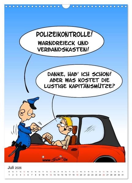 Produktbild: Trumix Cartoons - Nichts geht mehr (Wandkalender 2026 DIN A3 hoch), CALVENDO Monatskalender