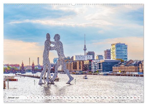 Produktbild: Berlin rund ums Jahr (Wandkalender 2027 DIN A2 quer), CALVENDO Monatskalender