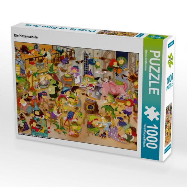 CALVENDO Puzzle Die Hexenschule | 1000 Teile Lege-Größe 64x48cm Foto-Puzzle für glückliche Stunden