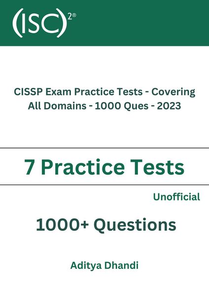 Produktbild: CISSP Exam Practice Tests - Covering All Domains - 1000 Ques - 2023