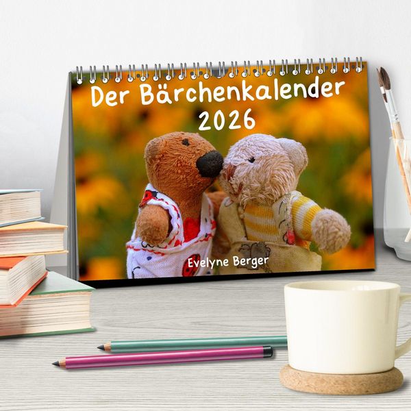 Produktbild: Der B&auml;rchenkalender 2026 (Tischkalender 2026 DIN A5 quer), CALVENDO Monatskalender