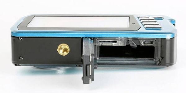 Produktbild: Easypix W3048-I "Edge" Digitalkamera 48 Megapixel Ice, Blue Unterwasserkamera, Frontdisplay