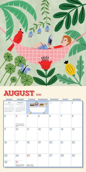 Produktbild: Book Nerd Mini Wall Calendar 2026