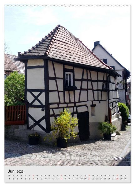 Produktbild: Fachwerkh&auml;user - schmal, krumm, schief (hochwertiger Premium Wandkalender 2026 DIN A2 hoch), Kunstdruck in Hochglanz