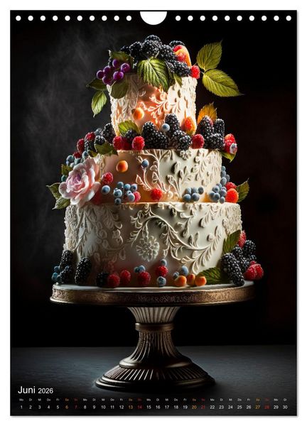 Produktbild: Zur Hochzeit eine Torte (Wandkalender 2026 DIN A4 hoch), CALVENDO Monatskalender
