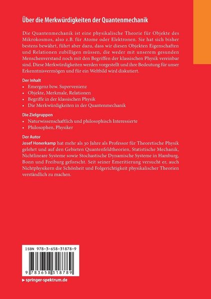 Produktbild: Über die Merkwürdigkeiten der Quantenmechanik