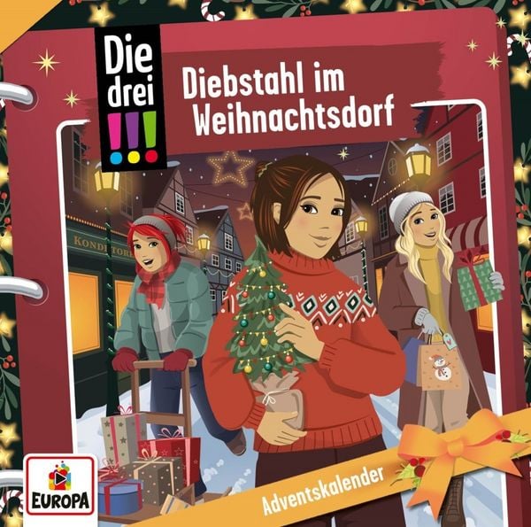 Produktbild: Die drei !!! Adventskalender - Diebstahl im Weihnachtsdorf,2 Audio-CDs