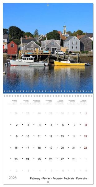 Produktbild: New England - from Rhode Island to Maine (Wall Calendar 2026 12 &times; 12 Inch) CALVENDO 12 Month Wall Calendar