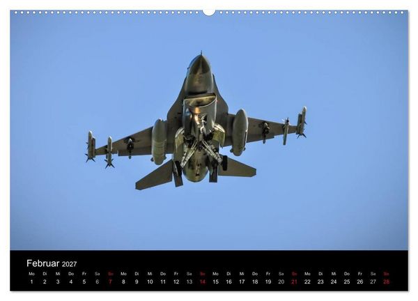 Produktbild: F-16 Fliegende Legende (Wandkalender 2027 DIN A2 quer), CALVENDO Monatskalender