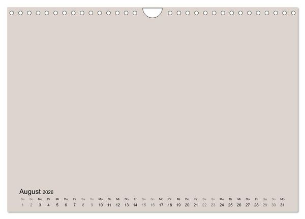 Produktbild: DIY Bastel-Kalender -Erdige Pastell Farben- Zum Selbstgestalten (Wandkalender 2026 DIN A4 quer), CALVENDO Monatskalender