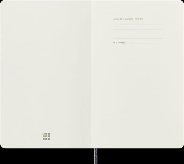 Produktbild: Moleskine Vegea Capri Notizb. A5 lin. Kt schwarz Petrol/Box
