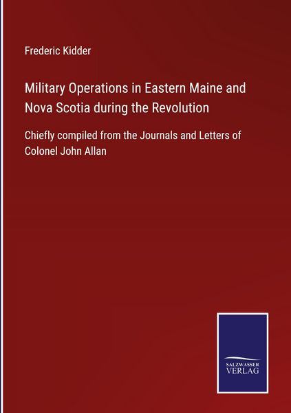 Produktbild: Military Operations in Eastern Maine and Nova Scotia during the Revolution
