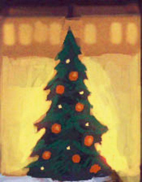 Produktbild: Winterstadt am Abend, Wand-Adventskalender