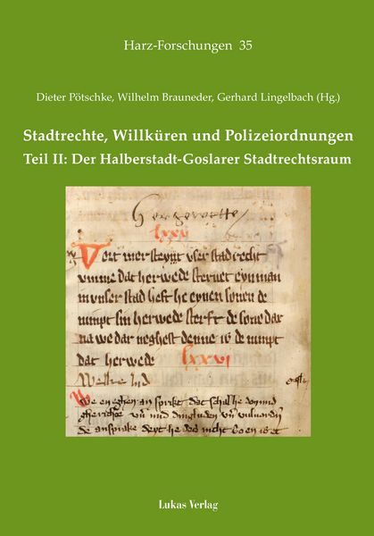 Produktbild: Stadtrechte, Willk&uuml;ren und Polizeiordnungen