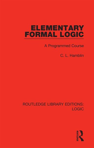 Produktbild: Elementary Formal Logic