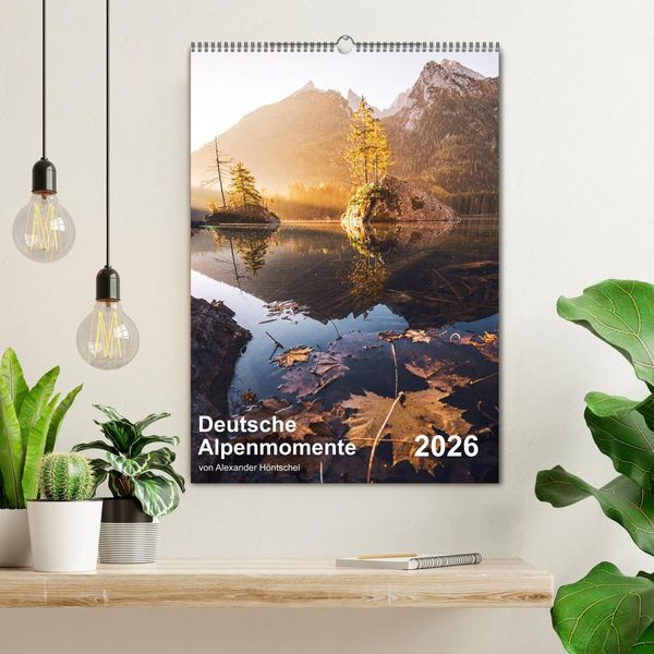Produktbild: Deutsche Alpenmomente (Wandkalender 2026 DIN A2 hoch), CALVENDO Monatskalender
