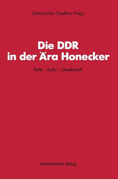 Produktbild: Die DDR in der &Auml;ra Honecker