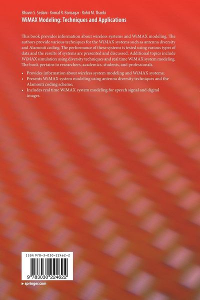 Produktbild: WiMAX Modeling: Techniques and Applications