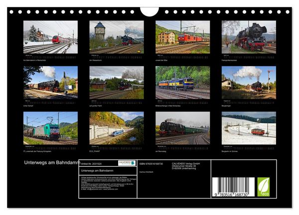 Produktbild: Unterwegs am Bahndamm (Wandkalender 2026 DIN A4 quer), CALVENDO Monatskalender