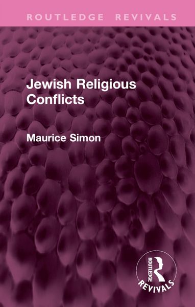 Produktbild: Simon, M: Jewish Religious Conflicts