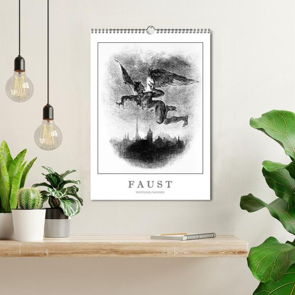 Produktbild: Faust - Weltliteraturkalender (Wandkalender 2026 DIN A3 hoch), CALVENDO Monatskalender