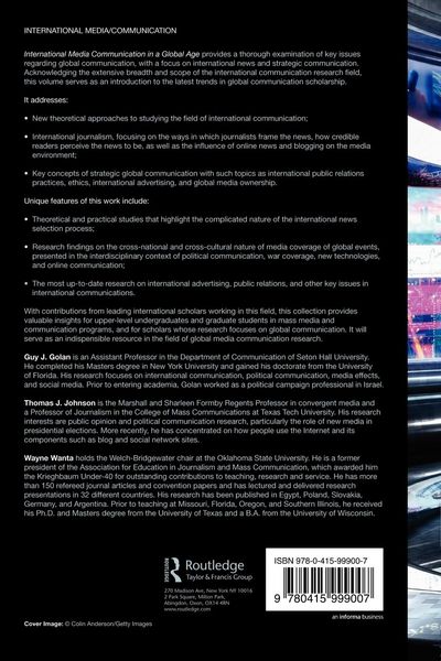 Produktbild: International Media Communication in a Global Age