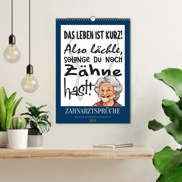 Produktbild: Zahnarztspr&uuml;che (Wandkalender 2026 DIN A3 hoch), CALVENDO Monatskalender