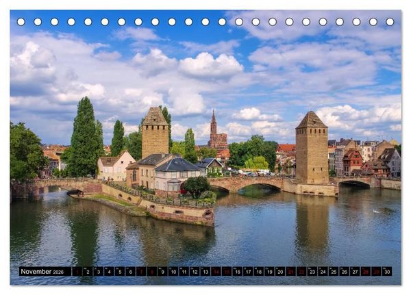 Produktbild: Stra&szlig;burg - Im Herzen Europas (Tischkalender 2026 DIN A5 quer), CALVENDO Monatskalender