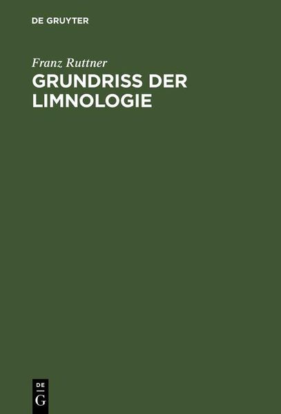 Produktbild: Grundri&szlig; der Limnologie