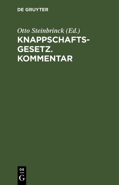 Produktbild: Knappschaftsgesetz. Kommentar