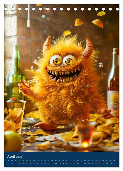 Produktbild: M&auml;nner! - Welche Leidenschaft weckt das Monster in ihnen (Tischkalender 2026 DIN A5 hoch), CALVENDO Monatskalender