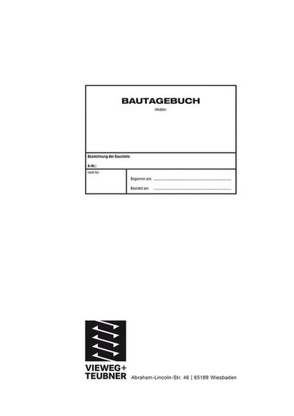 Produktbild: Bautagebuch